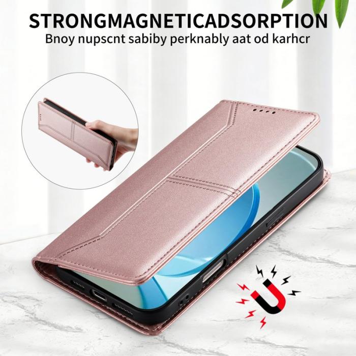 OEM - Plånboksfodral för Samsung Galaxy S26 Ställfunktion Konstläder - Rosa