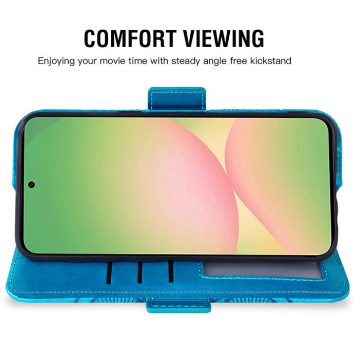 OEM - Plånboksfodral för Samsung Galaxy S26 TPU + Konstläder - Blå