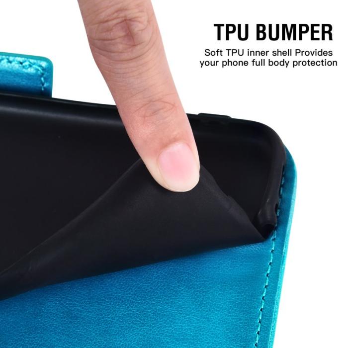 OEM - Plånboksfodral för Samsung Galaxy S26 TPU + Konstläder - Blå