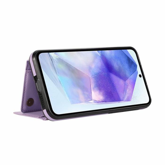 OEM - Plånboksfodral för Samsung Galaxy S26 Konstläder Kickstand - Lila