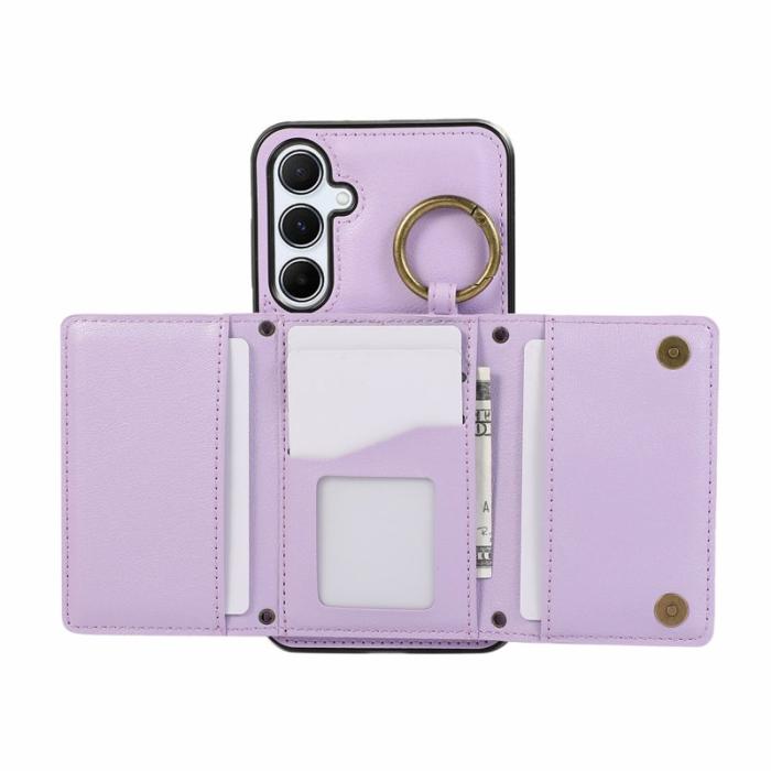 OEM - Plånboksfodral för Samsung Galaxy S26 Konstläder Kickstand - Lila
