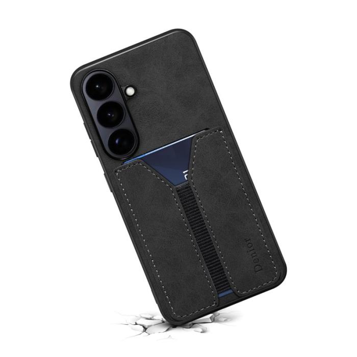 DENIOR - DENIOR Mobilfodral för Samsung Galaxy S26 Plus Kortfack Konstläder - Svart