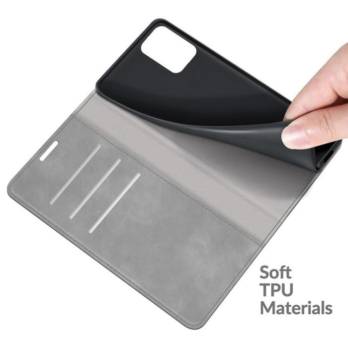 UTGATT1 - Skin Touch Läder Fodral Xiaomi 11T / 11T Pro - Grå