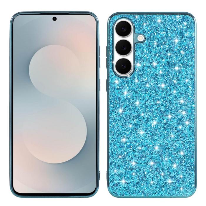 OEM - Mobilskal för Samsung Galaxy S26 Plus TPU + PC Glittrande - Blå