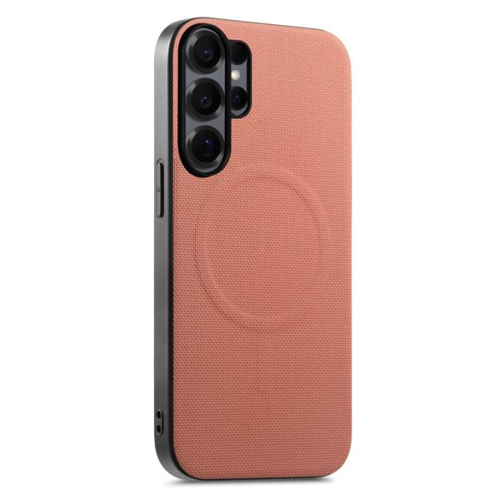 OEM - Mobilskal för Samsung Galaxy S26 Ultra Magnetiskt Konstläder + PC + TPU - Rosa