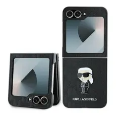 KARL LAGERFELD - Karl Lagerfeld Mobilskal till Galaxy Z Flip 6 Saffiano Monogram Ikonik Pin