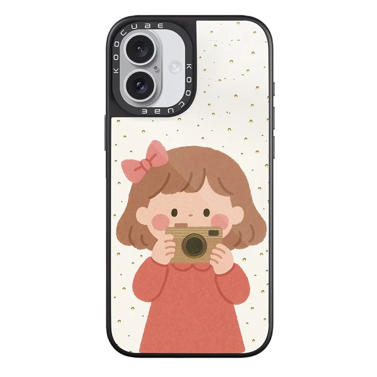 iPhone 16 Mobilskal MagSafe Aluminium Silikon (Style M) | 2353 | AlltMobil