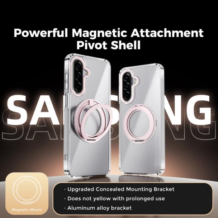 ABEEL - ABEEL Q-LUCK Magnetic Case Samsung Galaxy A17 5G Rosa