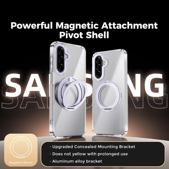 ABEEL - ABEEL Q-LUCK Mobilskal till Samsung Galaxy A17 5G Magnetisk Lila