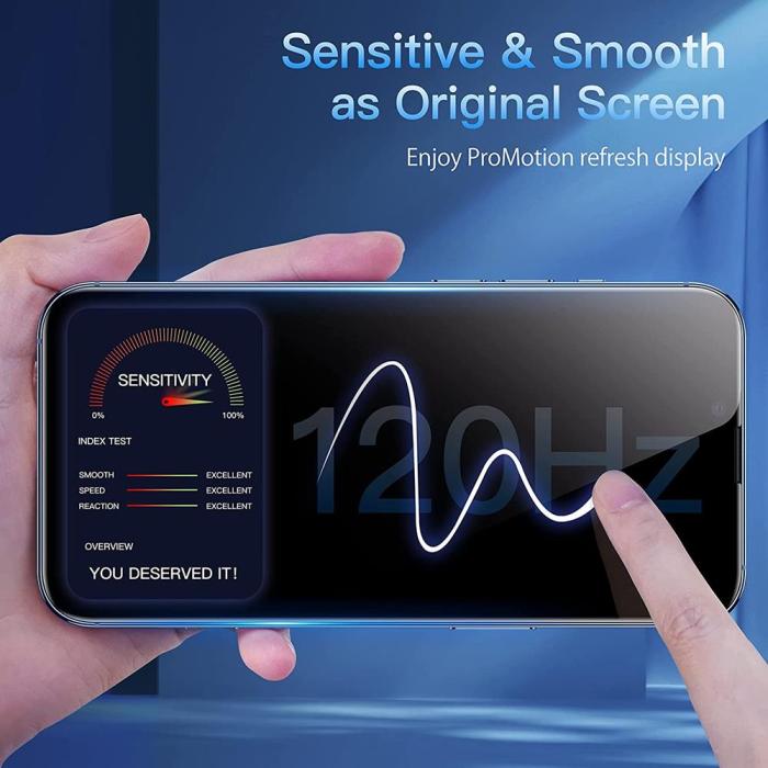 OEM - [2-PACK] iPhone 15 Pro Härdat Glas Skärmskydd - Svart