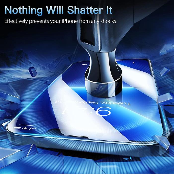 OEM - [2-PACK] iPhone 15 Pro Härdat Glas Skärmskydd - Svart