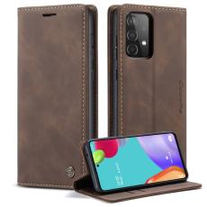 Caseme - CASEME Pl&aring;nboksfodral Konstl&auml;der till Samsung Galaxy A52 5G - Brun