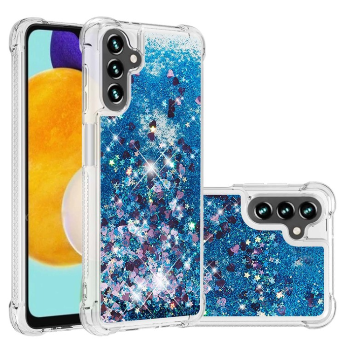 OEM - Galaxy A34 5G Mobilskal YB Quicksand Glitter TPU - Blå