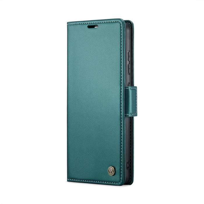 Caseme - CASEME Plånboksfodral Konstläder för Samsung Galaxy S24 FE - Grön