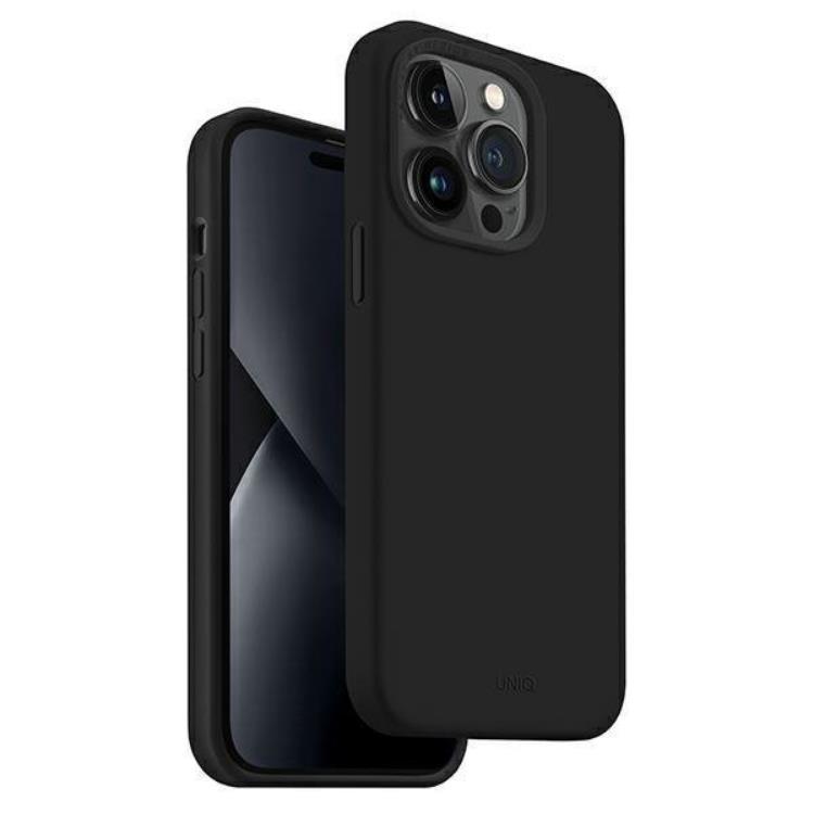 Uniq iPhone 14 Pro Max Mobiskal Lino - Midnight Svart | 2353 | AlltMobil