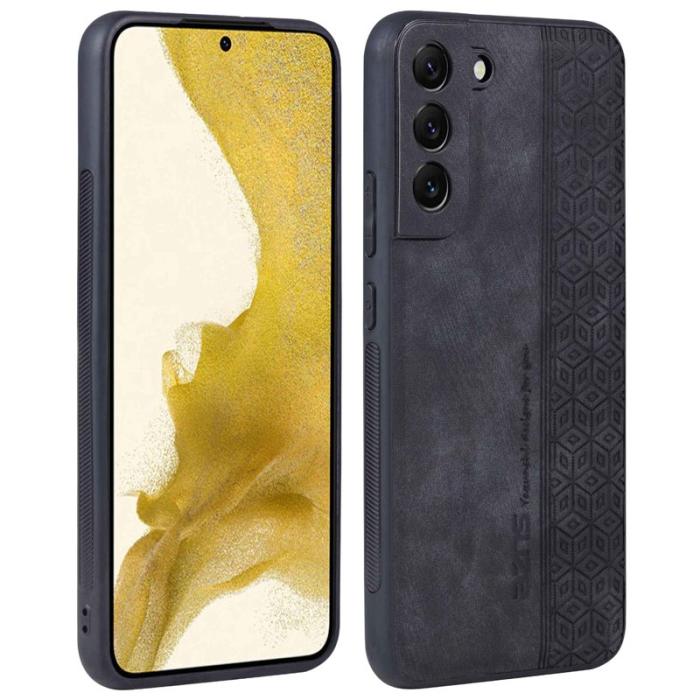 AZNS - AZNS Samsung Galaxy S22 5G Fodral - KonstLäder - Svart