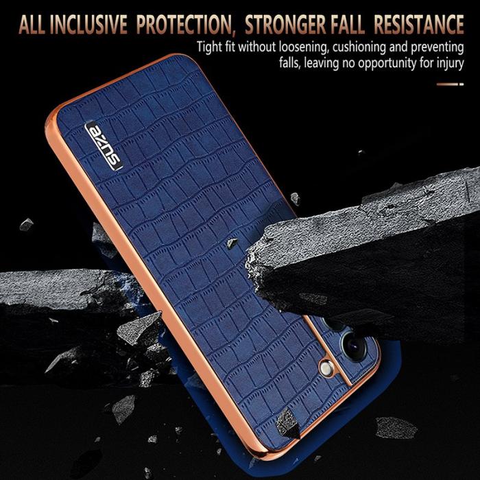 AZNS - AZNS Samsung Galaxy S22 5G Fodral PU+TPU Stöttåligt - Blå