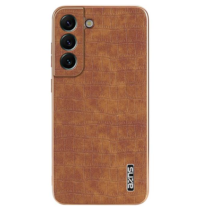 AZNS - AZNS Samsung Galaxy S22 5G Fodral PU+TPU Stöttåligt - Brun