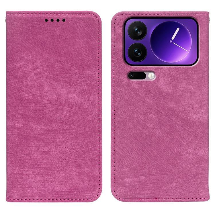 Xiaomi 17 Pro Max Plånboksfodral Striped Texture - Ros | 2353 | AlltMobil