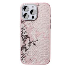 JAUCASE - JAUCASE iPhone 16 Pro Max Mobilskal Magafe Snake - Rosa