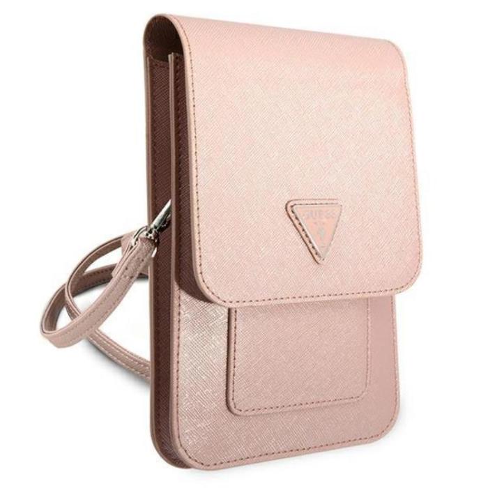 Guess - Guess Halsbandsfodral Saffiano Triangle - Rosa