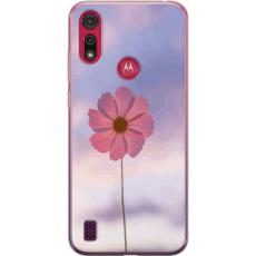 iSecrets - Mobilskal till Motorola Moto E6s (2020) med Rosa blomma