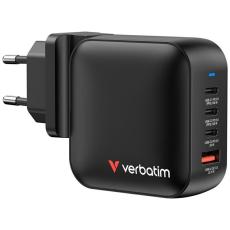 Verbatim - Verbatim Snabbladdare 100W PD 3xUSB-C QC 1xUSB-A GaN Mini - Svart