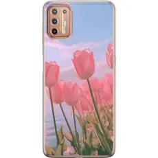 iSecrets - Mobilskal till Motorola Moto G9 Plus med Rosa Tulpaner