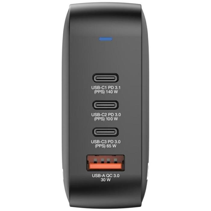 Verbatim - Verbatim Snabbladdare 165W PD 3xUSB-C QC 1xUSB-A GaN Mini - Svart
