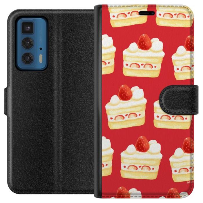 iSecrets - Plånboksfodral till Motorola Edge 20 Pro med Tårta