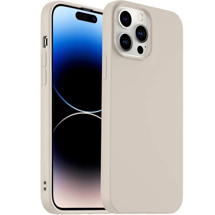 UTGATT - iPhone 14 Mobilskal Magsafe Silikon Ultra Slim - Beige