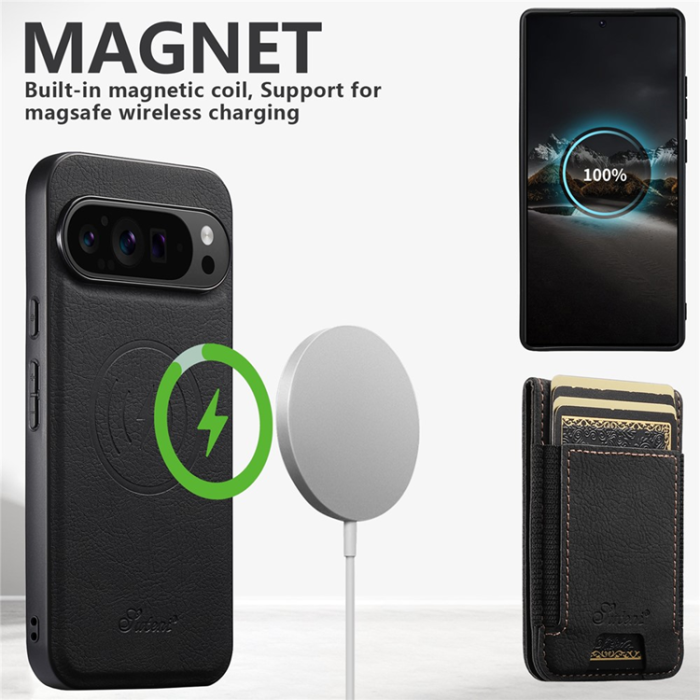 SUTENI - Suteni Google Pixel 9/9 Pro Mobilskal MagSafe Korthållare