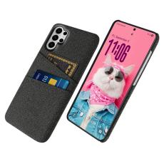 OEM - Samsung Galaxy S26 Ultra Skal Tyg + H&aring;rd PC - Svart