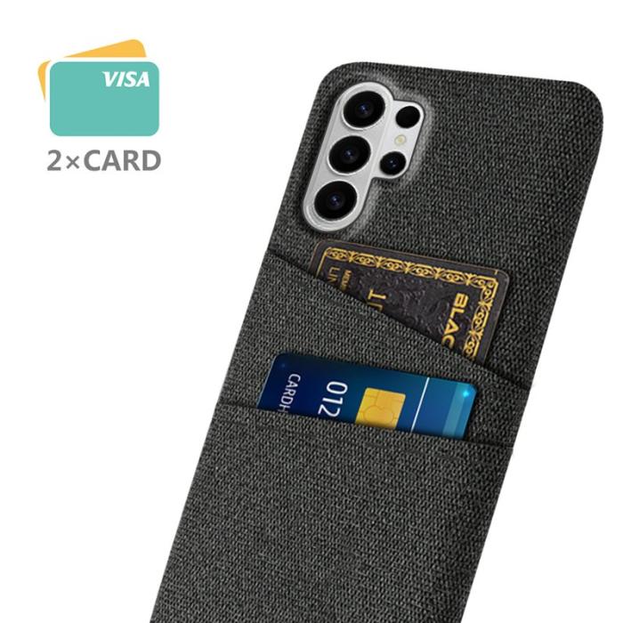 OEM - Samsung Galaxy S26 Ultra Skal Tyg + Hård PC - Svart