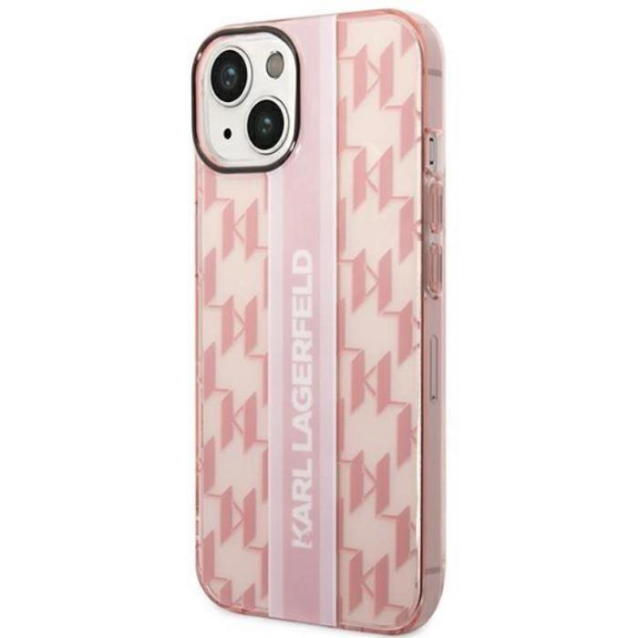 KARL LAGERFELD - Karl Lagerfeld iPhone 14 Plus Skal Mono Vertical Stripe - Rosa