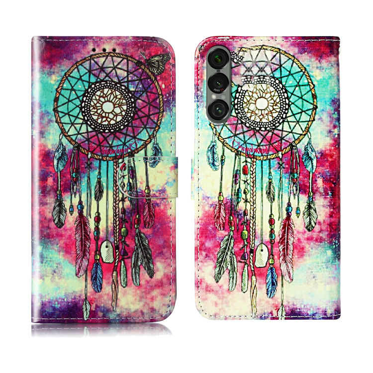 Sony Xperia 1 VII Plånboksfodral Marble Painted - Flerfärgad | 2353 | AlltMobil