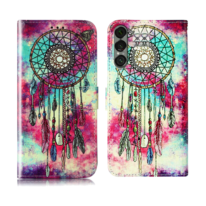 A-One Brand - Sony Xperia 1 VII Plånboksfodral Marble Painted - Flerfärgad