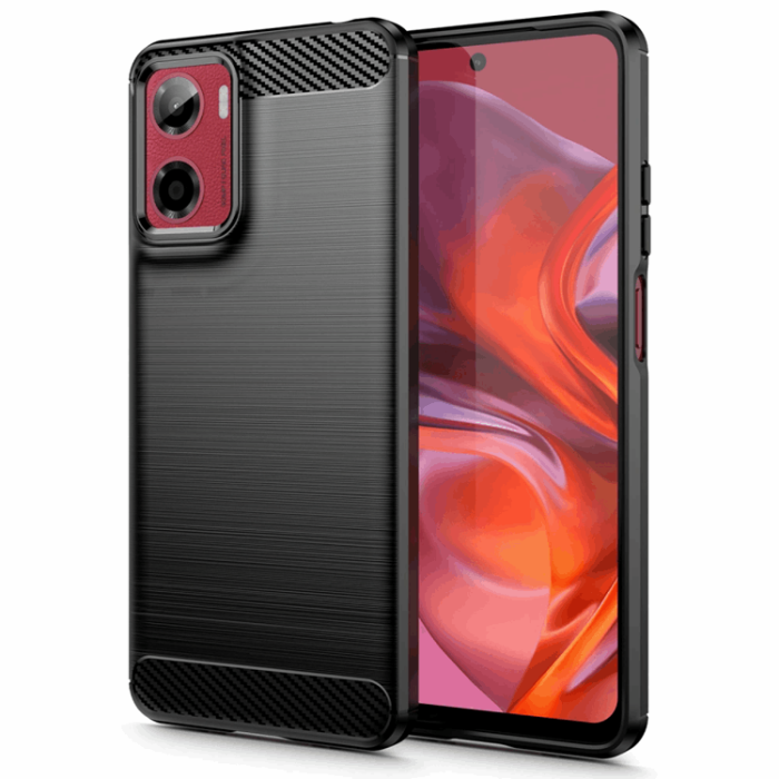 Tech-Protect - Tech-Protect Motorola Moto G05/E15 Mobilskal TPU Carbon - Svart