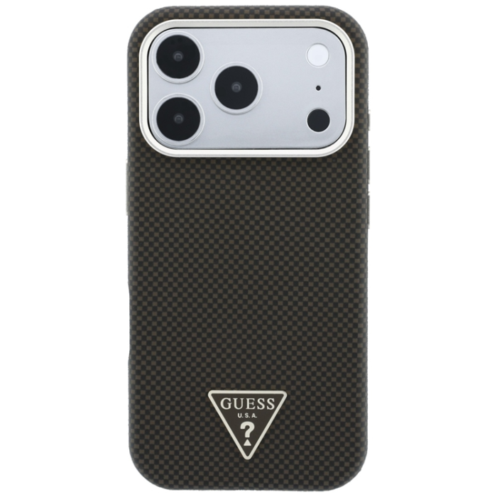 Guess - Guess Mobilskal För iPhone 18 Pro/17 Pro Magsafe Kevlar Triangle Logo
