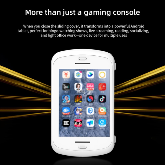 ANBERNIC - ANBERNIC RG Slide Spelkonsol Retro Gamepad Android 13 AI - Vit