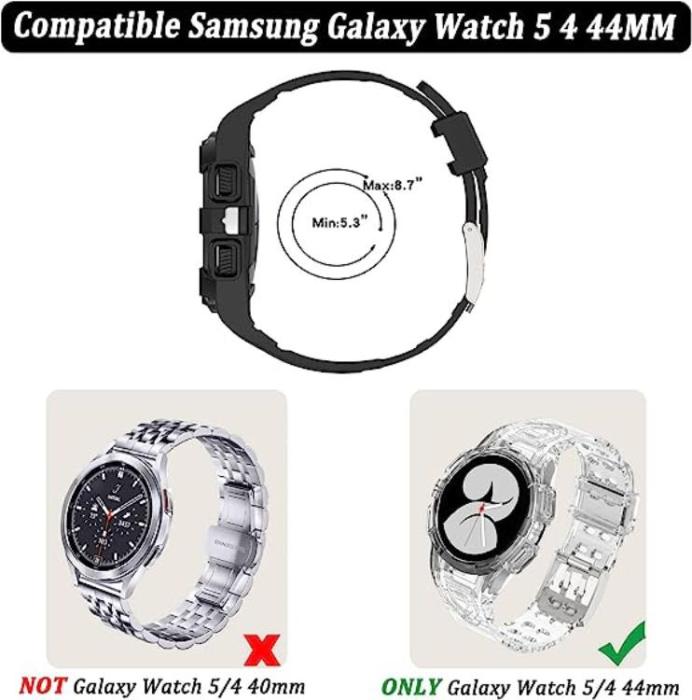 OEM - Galaxy Watch 4/5 (46mm) Replacement Case Band - Clear