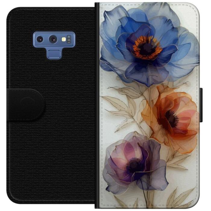 iSecrets - Plånboksfodral till Samsung Galaxy Note9 med Silkesblommor