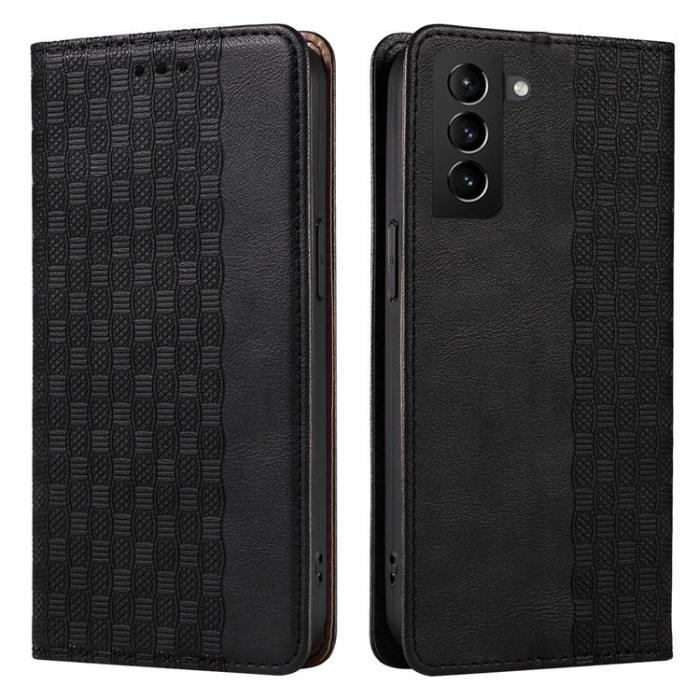 OEM - Galaxy S22 Plånboksfodral Magnet Strap - Svart
