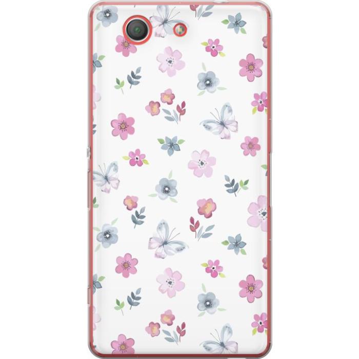 iSecrets - Mobilskal till Sony Xperia Z3 Compact med Blommor och fjärillar