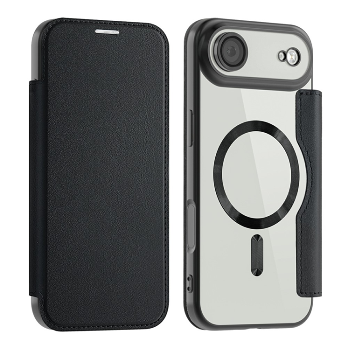 Amorus - AMORUS iPhone Air Plånboksfodral MagSafe RFID - Svart