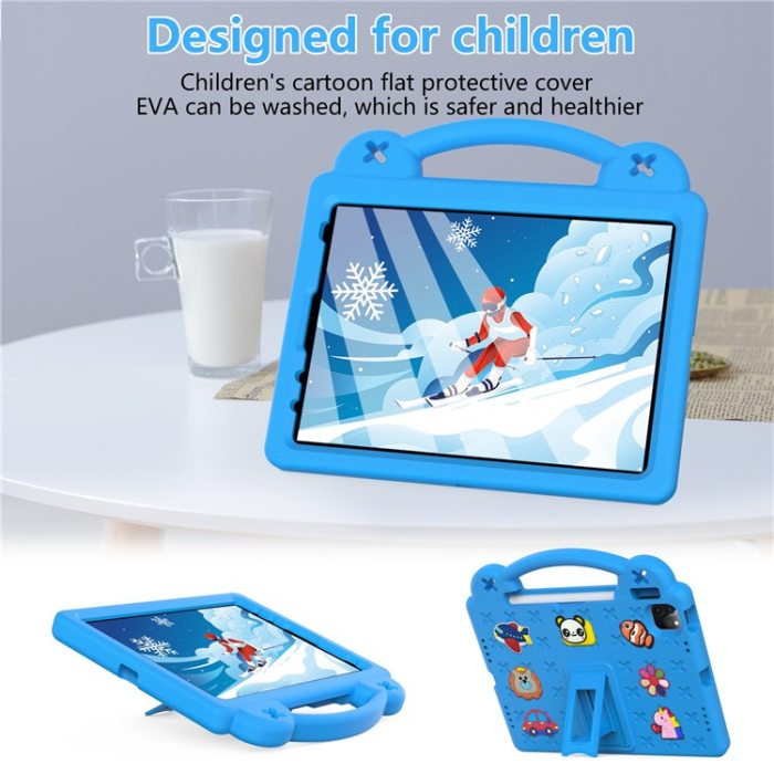 OEM - iPad Pro 11 (2018/2020/2021/2022) Skal EVA Kickstand Shockproof - Ljusblå