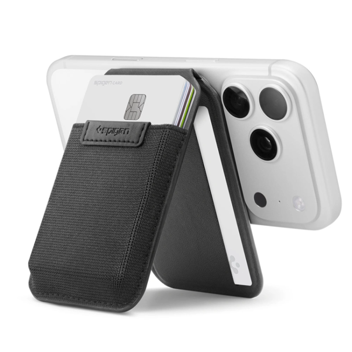 Spigen - Spigen MagSafe Korthållare S314-4 Slim Fold med Tripod - Svart