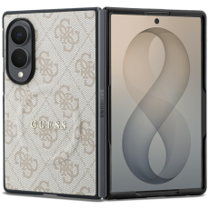 Guess - Guess Mobilskal F&ouml;r Galaxy Z Fold 8 MagSafe 4G Classic - Rosa