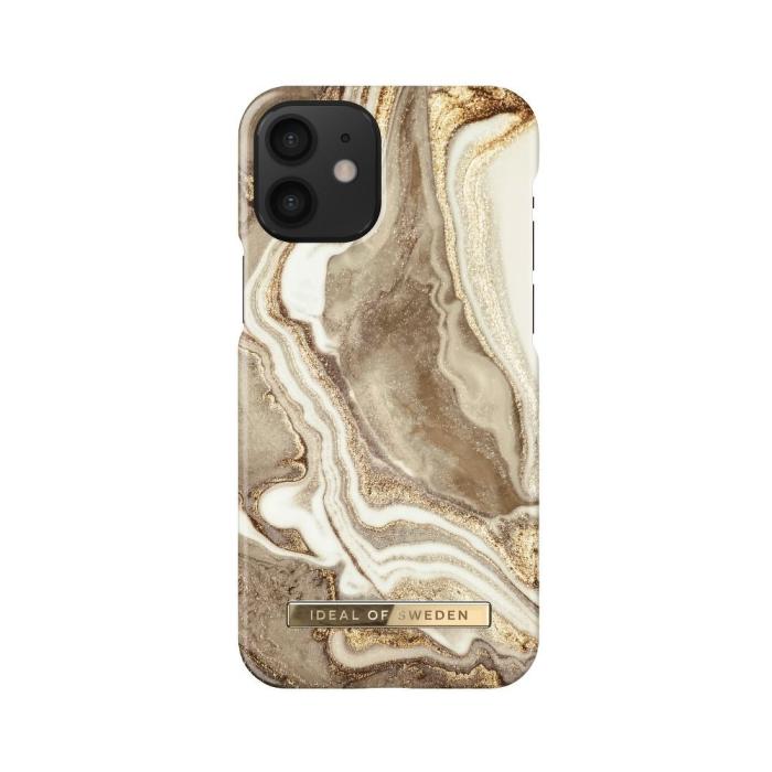 iDeal of Sweden - iDeal of Sweden iPhone 12 Mini Skal Marble - Golden Sand