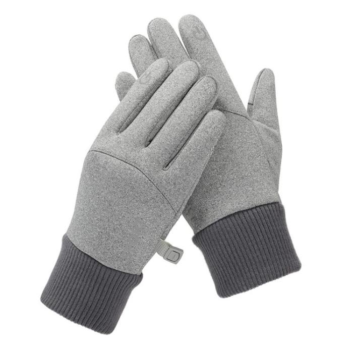 OEM - Insulated Sports Mobil Touchvantar/Handskar För Herr - Grå